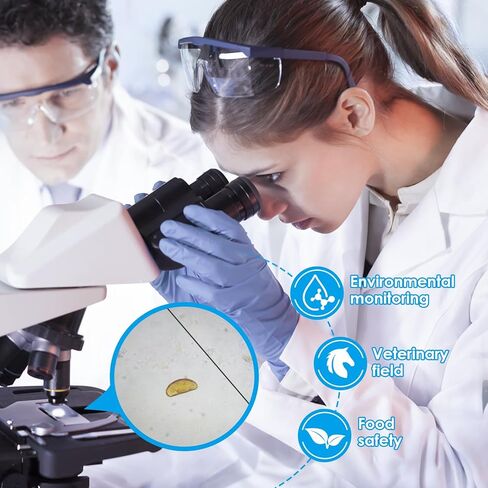 Fecal Egg Count Slide, McMaster Parasite Egg Slide,Worm Egg Count for Veterinary use. Livestock Parasite Management. FEC and FECRT Reference Guide Glass Material is not Easy to Become turbid in Saudi Arabia