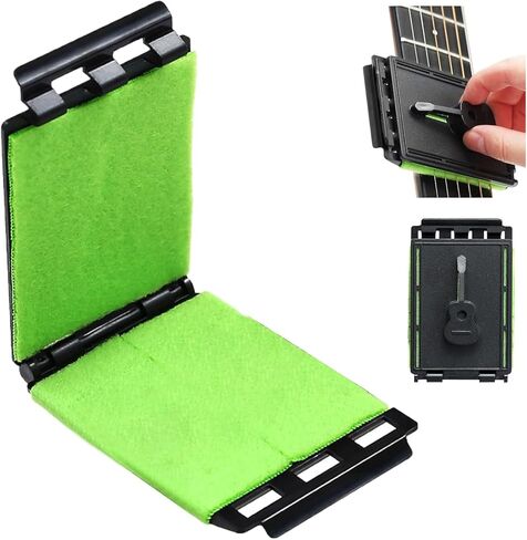 Guitar String Cleaner, Fretboard Cleaner, Portable Guitar Cleaning Cloth Kit, Violin Cleaning Cloth, Instrument String Maintaining Tool for Bass Ukulele in Kuwait