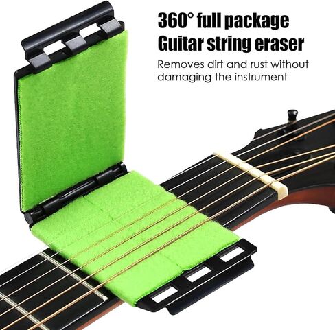 Guitar String Cleaner, Fretboard Cleaner, Portable Guitar Cleaning Cloth Kit, Violin Cleaning Cloth, Instrument String Maintaining Tool for Bass Ukulele in Kuwait