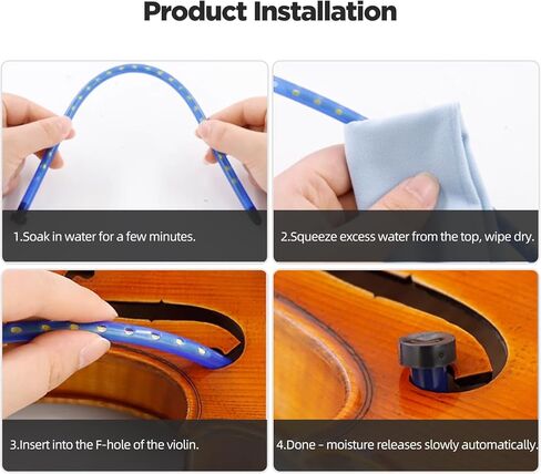 مرطب الكمان لفتحات F، مرطب للآلات الاحترافية لمنع التشقق والأزيز وبروز الحنق - تخفيف الجفاف ومشاكل الغرق العلوي (VH-01) in Kuwait