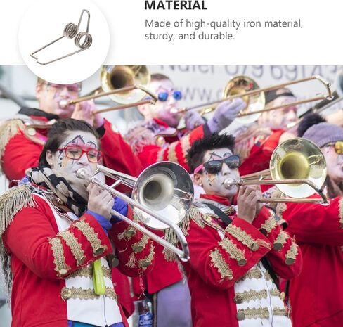 MILISTEN 10pcs Water Spring Tuba Trumpet Musical Instrument Accessories Tremolo Springs Instruments Accessory Trombone Spit Valve Baritone Springs Drain Valve Iron Large in Saudi Arabia