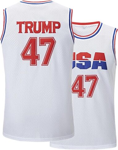 Trump 47 USA Jersey Mens Basketball Jersey Stitched S-3XL in Saudi Arabia