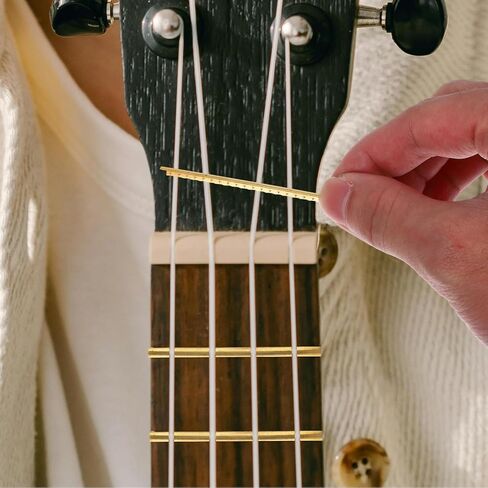SAFIGLE 19pcs White Copper Guitar Fret Wires Set for Classical and Electric Guitars 2.2mm Width 19-fret Brass Scale Wire Replacement for Acoustic and Electric Repair in Saudi Arabia