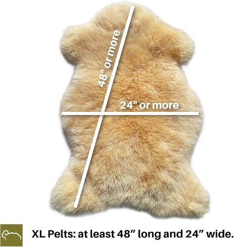 وسادة طبية من جلد الغنم للبشرة الحساسة وتقرحات السرير | سجادة من جلد الحمل | الصوف الطبيعي | جلد الفرو الحقيقي | دافئة وناعمة للغاية | تخفيف التوتر والآلام | قابل للغسل | الحجم - كبير جدًا (كبير جدًا) in Kuwait