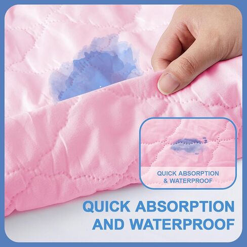 Lounsweer 3 Piece Hospital Bed Sheet Set, Purple Waterproof Bed Sheet Set, Incontinence Protection for Home and Hospital Use, Include 1 Fitted 36" x 84" x 12" 1 Flat and 1 Pillowcase in Kuwait