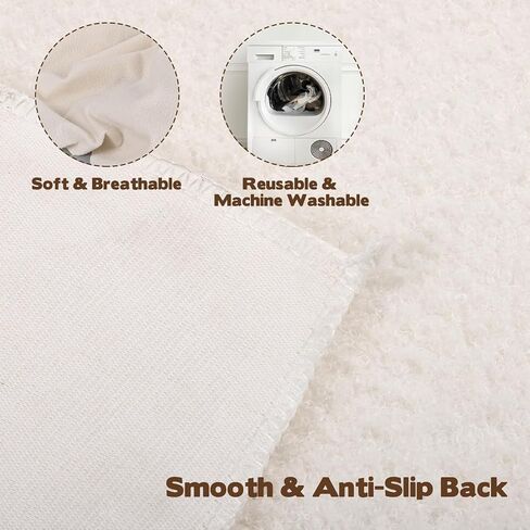 قطعتان من وسادات جلد الغنم الطبية مقاس 30 × 60 بوصة من جلد الخراف الصناعي ووسادة الأثاث لمنع القروح وتهيج الجلد، واقيات جلد الغنم الطبية للاستخدام المنزلي أثناء التنقل in Kuwait