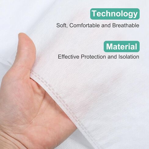 4 عبوات من ملاءات السرير للاستعمال مرة واحدة مقاس كوين، مجموعة أغطية سرير للاستعمال مرة واحدة في الفندق مع غطاء لحاف وأغطية وسائد، أساسيات السفر للرحلات الفندقية والتخييم in Kuwait