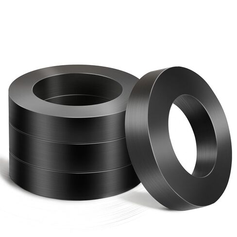 FINDMAG Ring Magnet Strong, Large Ferrite Ring Magnets, Ceramic Disc Magnet with Adhesive Backing, Heavy Duty Round Magnets for DIY Crafts, Classroom, Industrial - 2 Pack(Od2.3 * Id1.2" * 0.4") in Kuwait