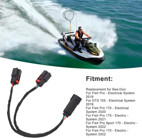 Multiple Accessory Harness 278003684, Boat Marine Engine Harness, Stable Performance Replacement for Sea Doo Fish Pro GTX 155, Durable ABS Metal Material with Easy Installation in Saudi Arabia