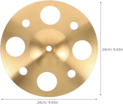 Cymbals Trash Crash Cymbals with Holes HCS Traditional Finish Brass for Drum Set Percussion Instrument Enhanced Sound Lightweight for Live Performances Practice Sessions for Drummers Musicians in Saudi Arabia