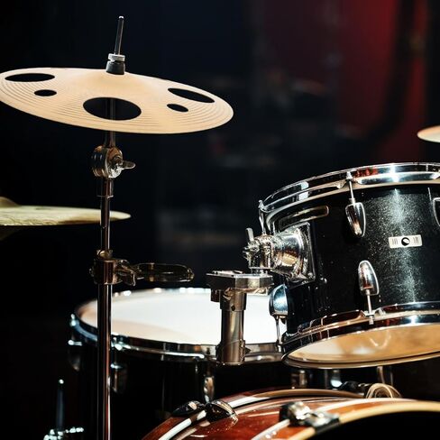 Cymbals Trash Crash Cymbals with Holes HCS Traditional Finish Brass for Drum Set Percussion Instrument Enhanced Sound Lightweight for Live Performances Practice Sessions for Drummers Musicians in Saudi Arabia