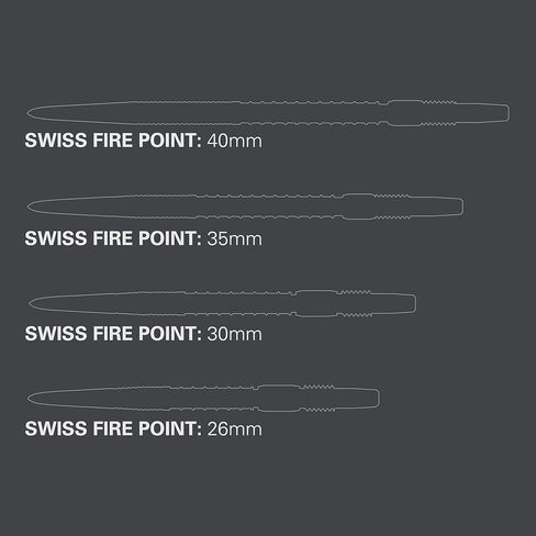 سهام الهدف بنقاط سويسرية، أطراف رمي السهام ذات النقاط السويسرية النارية (مجموعة من 3 قطع) 40 مم، ذهبي | تغيير نقاط السهام، وإكسسوارات السهام الاحترافية in Kuwait