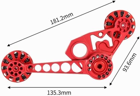 Folding Bike Chain Tensioner Rear Derailleur Chain Guide Folding Bike Chain Guide Assembly Compatible with Brompton 2/6-speed External derailleurs and 3-Speed Internal hub Gears in Saudi Arabia