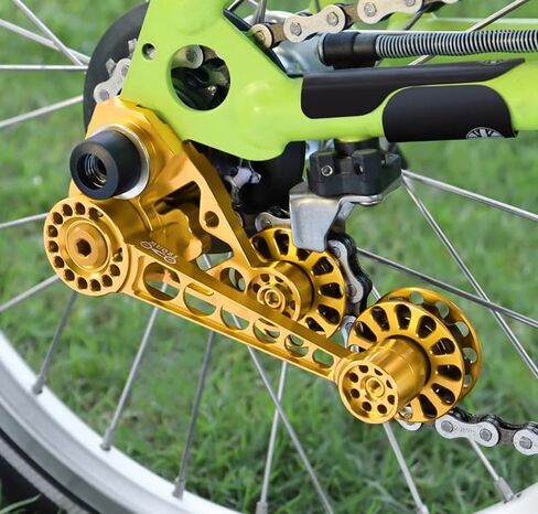 Folding Bike Chain Tensioner Rear Derailleur Chain Guide Folding Bike Chain Guide Assembly Compatible with Brompton 2/6-speed External derailleurs and 3-Speed Internal hub Gears in Saudi Arabia