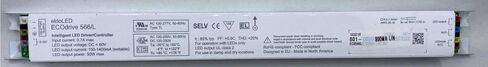 ECOdrive 566/L 900MA LIN، EC0566L، ECOdrive، 50 وات، 0-10 فولت + AUX، قناة تحكم واحدة، تيار ثابت، خرج 1x 55 فولت، تغذية جانبية، معدن طويل، 238W0M، 238WOM in Kuwait