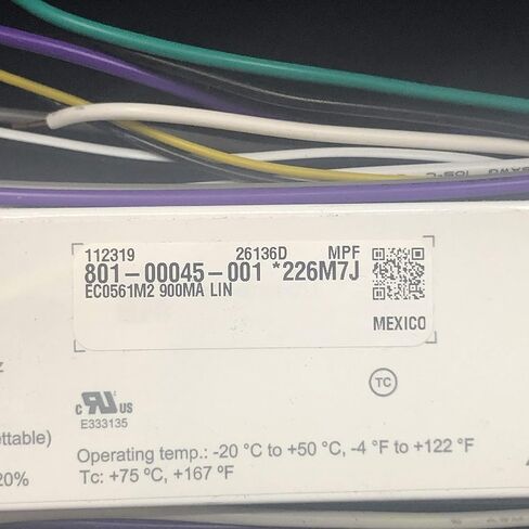 Ecodrive 561/M 900MA LIN ECOdrive AC، 50 وات، 0-10 فولت، تيار ثابت، مخرج 1 × 55 فولت، أسلاك طيران، معدن طويل، 226M7J in Kuwait