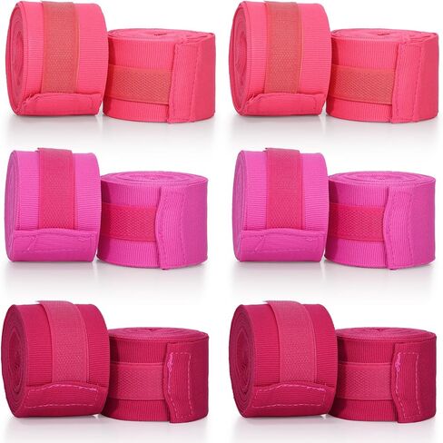 Junkin 6 Pairs Boxing Hand Wraps for Boxing Wraps Wrist Pugilism Handwraps for Men Women Kickboxing Muay Thai MMA in Kuwait