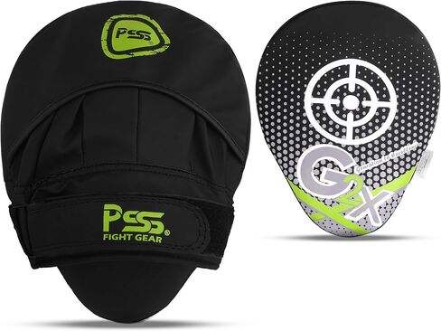 PSS Boxing Focus Pads - Hook & Jab Punch Mitts for MMA, Kickboxing, Karate, Muay Thai, and Taekwondo Training - Hand Target Strike Shield Punching Gloves Pad in Kuwait
