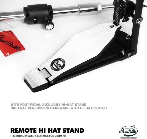 حامل هاي هات عن بعد مع نظام شد قابل للتعديل، دواسة قدم شديدة التحمل بطول 6 أقدام، أجهزة إيقاع عالية الجودة من سبيكة مساعدة عالية القبعة in Kuwait