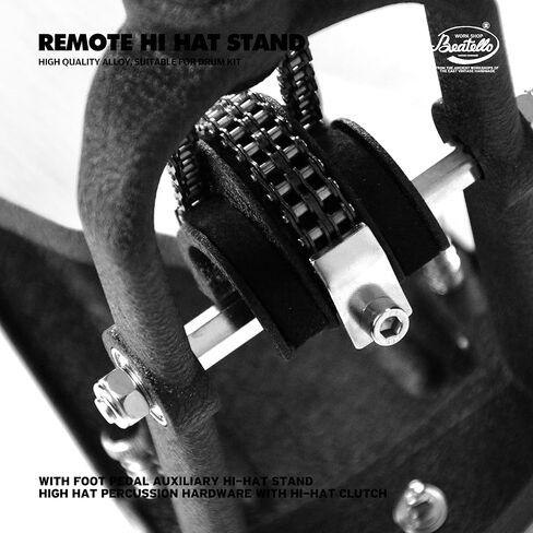 حامل هاي هات عن بعد مع نظام شد قابل للتعديل، دواسة قدم شديدة التحمل بطول 6 أقدام، أجهزة إيقاع عالية الجودة من سبيكة مساعدة عالية القبعة in Kuwait