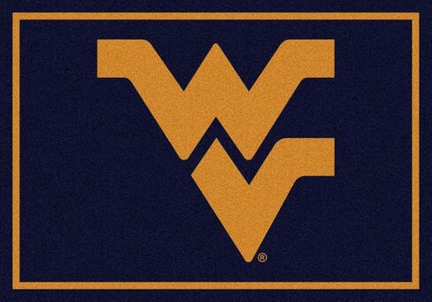 American Floor Mats West Virginia Mountaineers NCAA College Team Spirit Team Area Rugs in Kuwait