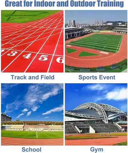 Adjustable Track and Field Hurdles for Adults, 30-42in Height, Durable Agility Training Poles, Perfect for Outdoor Workouts and Professional Athletes in Saudi Arabia