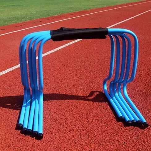 5 PCS Agility Hurdles Set - Track & Field Jumping Training Equipment, Plastic Soccer Agility Training Kit for Athletes & Adults (Orange, 50cm/20in) in Saudi Arabia
