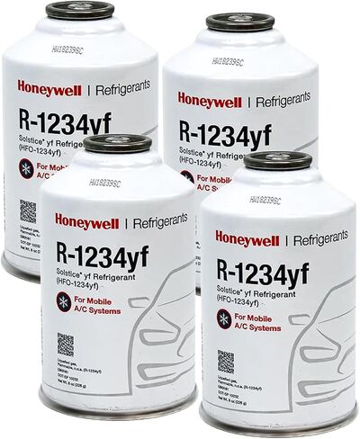 ZeroR® HFO-1234YF R1234YF Refrigerant for MVAC Use in 8oz SSV Cans (1 Can) with Maintenance Label in Kuwait
