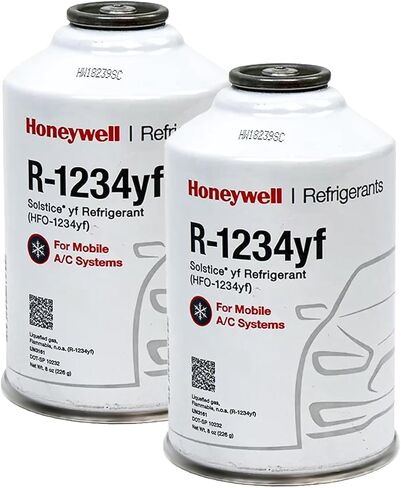 ZeroR® HFO-1234YF R1234YF Refrigerant for MVAC Use in 8oz SSV Cans (1 Can) with Maintenance Label in Saudi Arabia