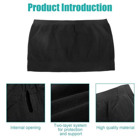 ملابس دعم الفغرة، حزام الفغرة، حزام الفغرة للنساء والرجال، أغطية حقيبة الفغرة، حزام دعم الفغرة، 33.5 بوصة - 44 بوصة محيط الورك (صغير/متوسط)، أسود in Kuwait