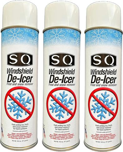 SQ Windshield De-Icer Frost and Snow Remover, 12 Pack, 14.5 oz per can (12) in Saudi Arabia