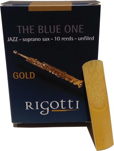 Rigotti RG.JSS Gold Jazz Soprano Saxophone Reeds - 3 Light (10-pack) in Kuwait