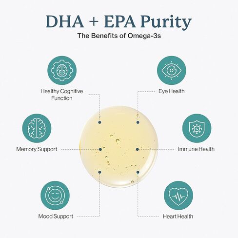 دكتور فورمان نباتي أوميغا 3 | مكمل سائل نباتي DHA+EPA للنقاء | مصنوعة من الطحالب المزروعة في المعمل | يتم تبريد مكمل أوميغا 3 الخاص بنا في المستودع حتى يتم شحنه | نكهة الحمضيات 60 حصص in Kuwait