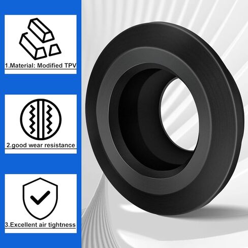 Taiyin 4 Pack 1'' Rubber Flexible Tank Adapter Bulkhead Fitting Black Sealing Compression Fittings for PVC Hard Pipe in Saudi Arabia