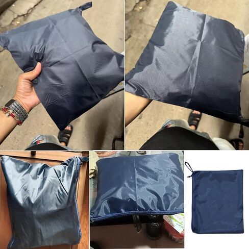 2 Pack Rain Poncho Bag with Zipper Hooded Rain Coat Bags Organizer Waterproof Raincoat Carrying Case Storage Sack for Rain Ponchos Travel Rain Jacket Bike Rain Capes Cycling Rain Suit Gear in Saudi Arabia