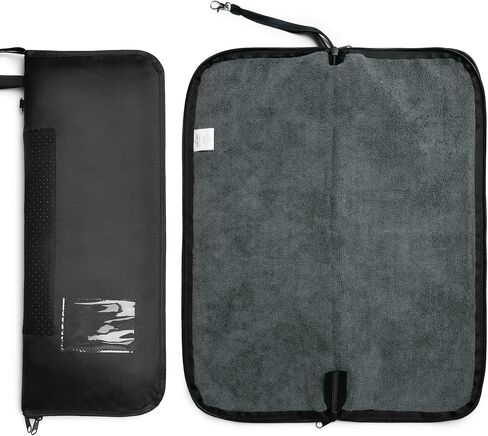 حقيبة مبللة، بساط تغيير 2 في 1 وحقيبة رطبة وجافة مع ظهر مانع للانزلاق، سحاب مقاوم للماء وبطانة منشفة، تخزين قابل للطي مانع للتسرب لملابس السباحة أو صالة الألعاب الرياضية أو الشاطئ أو السفر أو حفاضات الأطفال in Kuwait