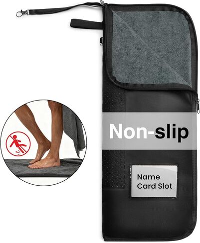 حقيبة مبللة، بساط تغيير 2 في 1 وحقيبة رطبة وجافة مع ظهر مانع للانزلاق، سحاب مقاوم للماء وبطانة منشفة، تخزين قابل للطي مانع للتسرب لملابس السباحة أو صالة الألعاب الرياضية أو الشاطئ أو السفر أو حفاضات الأطفال in Kuwait