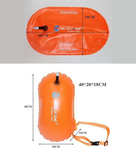 Portable Swim Buoy Float with Adjustable Strap，Float Bag Inflatable Bag for Open Water Swimmer in Saudi Arabia