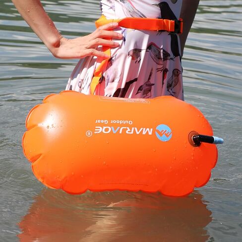 Portable Swim Buoy Float with Adjustable Strap，Float Bag Inflatable Bag for Open Water Swimmer in Saudi Arabia