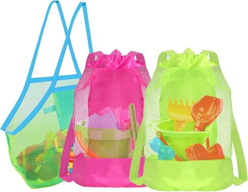 Beach Bags Waterproof Sandproof - Pool Bag 3Pack ，Large Vacation Essentials for Toys Pool Bag Beach Accessories in Saudi Arabia