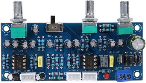 Preamp Board 2.1 Channel Low Pass Filter Subwoofer Tone Board HI FI Circuit Board with Bass Frequency Regulator Dual 5532 Chip for Audio Enthusiasts and DIY Sound Systems in Saudi Arabia