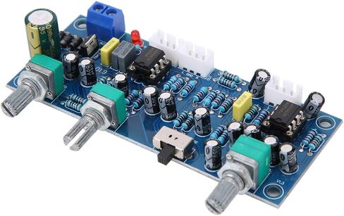 Preamp Board 2.1 Channel Low Pass Filter Subwoofer Tone Board HI FI Circuit Board with Bass Frequency Regulator Dual 5532 Chip for Audio Enthusiasts and DIY Sound Systems in Saudi Arabia