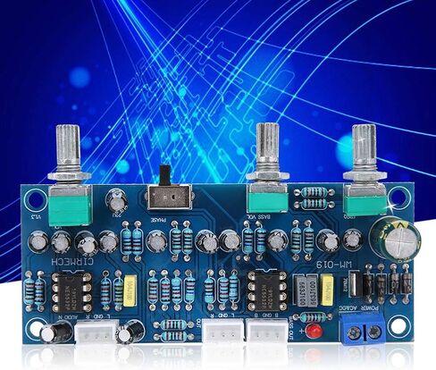Preamp Board 2.1 Channel Low Pass Filter Subwoofer Tone Board HI FI Circuit Board with Bass Frequency Regulator Dual 5532 Chip for Audio Enthusiasts and DIY Sound Systems in Saudi Arabia