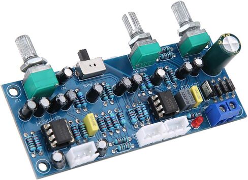 Preamp Board 2.1 Channel Low Pass Filter Subwoofer Tone Board HI FI Circuit Board with Bass Frequency Regulator Dual 5532 Chip for Audio Enthusiasts and DIY Sound Systems in Saudi Arabia