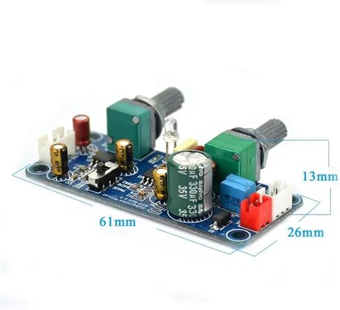 لوحة مضخم صوت بمرشح تمرير منخفض، لوحة مضخم صوت Preamp، طاقة واحدة تيار مستمر 9-32 فولت، مضخم صوت مسبق مع تعديل حجم الجهير in Kuwait