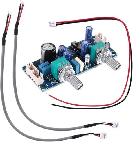 Low Pass Filter Bass Subwoofer Preamp Amplifier Board Single Power DC 9-32V Preamplifier with Bass Volume Adjustment in Kuwait