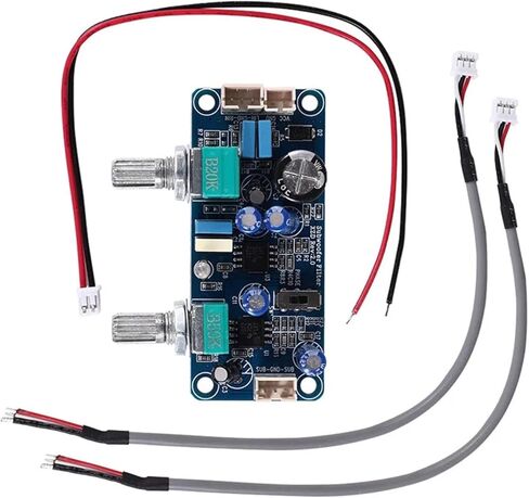Low Pass Filter Bass Subwoofer Preamp Amplifier Board Single Power DC 9-32V Preamplifier with Bass Volume Adjustment in Kuwait