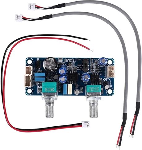 Low Pass Filter Bass Subwoofer Preamp Amplifier Board Single Power DC 9-32V Preamplifier with Bass Volume Adjustment in Kuwait