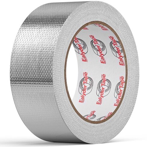 3in x 82ft Adhesive Aluminum Foil Heat Shield Tape, Fiberglass Thermal Insulation Reflective Material for Pipe, Duct, Exhaust, HVAC and High Temp Protection, 5.91MIL in Saudi Arabia