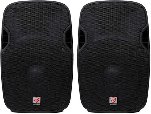 Rockville SPGN154 Multipack: 2 x 15 Passive 1600W DJ PA Speakers, 4 Ohm, Lightweight ABS Cabinet, Titanium Compression Driver, High Power Long-Throw Woofer, 2 Items in Saudi Arabia